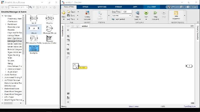 use messages to model and generate c   code for software compositions with message-based communication.