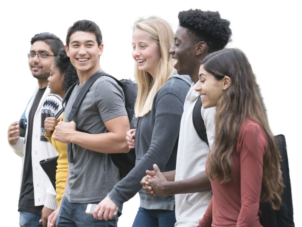 a group of students